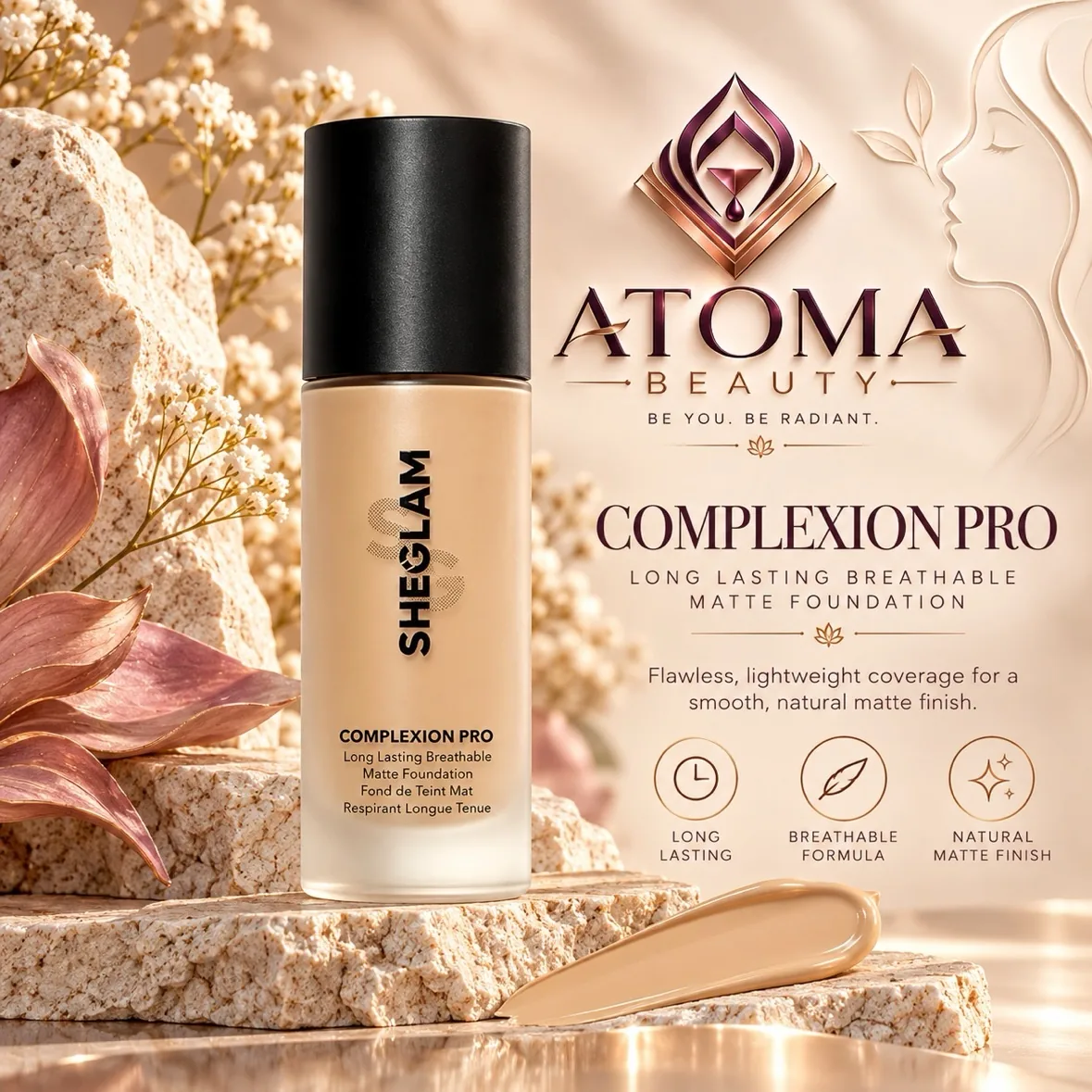 Sheglam Complexion Pro Long Lasting Breathable Matte Foundation