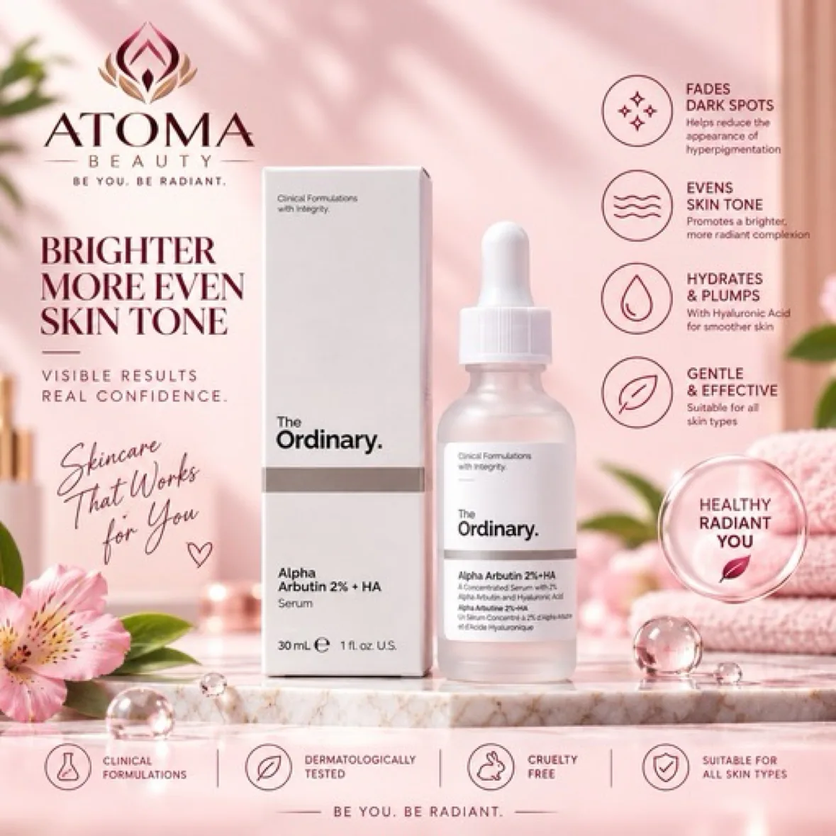 The Ordinary Alpha Arbutin 2% + HA 30ml